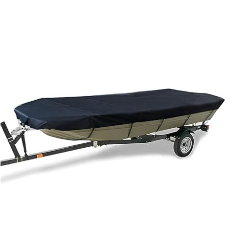 14-16FT：530cm*290cm Boat Cover Trailerable Marine Grade 210D grey