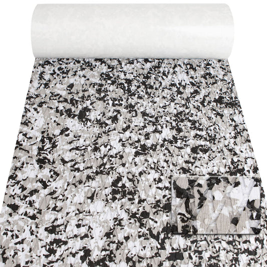 Snow Camouflage EVA Boat Deck Mat - Non-Slip, Waterproof Flooring for Yacht, Boat, and Outdoor Use(1200x300x5mm)