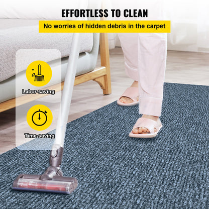 VEVOR Gray Marine Carpet 6 ft x 39.3 ft Marine Carpeting Marine Grade Carpet for Boats with Waterproof Back Outdoor Rug for Patio Porch Deck Garage Outdoor Area Rug Runner Anti-Slide Porch Rug,1.8x12m