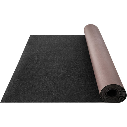 VEVOR Bass Boat Carpet Cutpile Marine Carpet 6 x 13 ft Charcoal Black In/Outdoor
